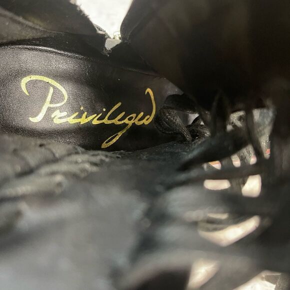 Privilege Stayhigh Floral multi color lace up hidden platform ankle boots size6 - Picture 11 of 14